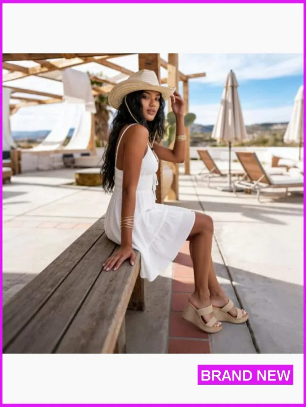 Slip-On Espadrille Wedge Sandals Comfortable Platform Slides Summer Beach